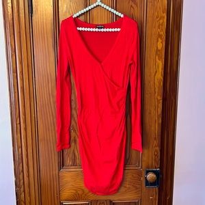 Express red dress